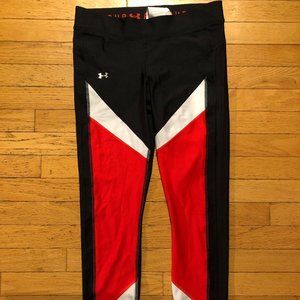Brand New Under Armour Women's Heatgear Mileage Colorblock Capris